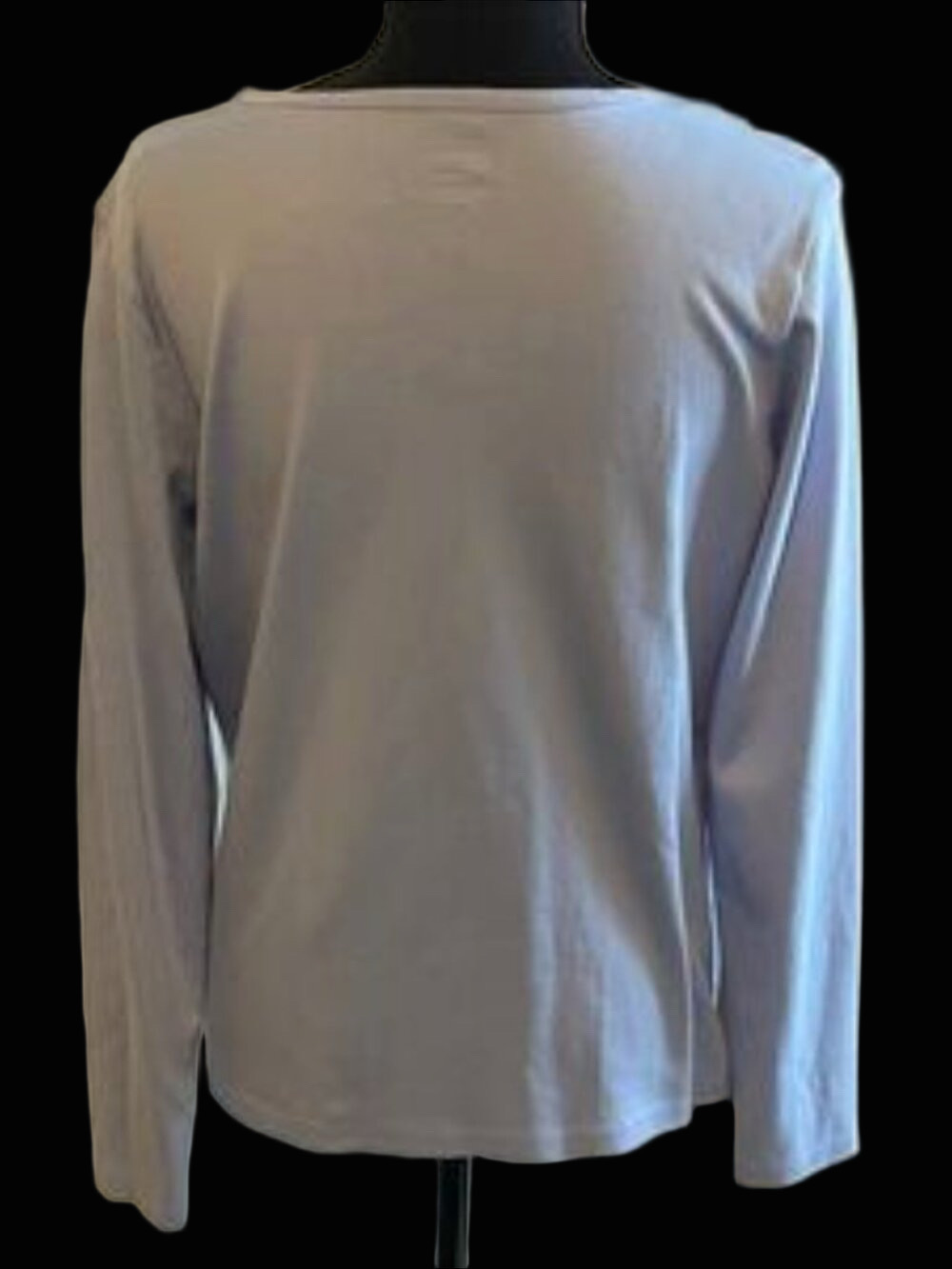 LL Bean Women's Light Blue V-Neck Top/Tee - Picture 2 of 7